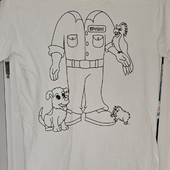petland Other - New White Graphic Kids T-Shirt